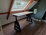 Design Hoog Laag Bureau - Elektrisch Zit-Sta Bureau - OakDesk - Worktrainer.nl 