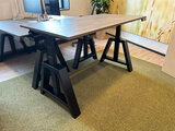 Design Hoog Laag Bureau - Elektrisch Zit-Sta Bureau - OakDesk - Worktrainer.nl 