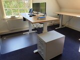 Aluforce 140 staand werken | wissel staan en zitten achter je bureau af | Worktrainer.nl