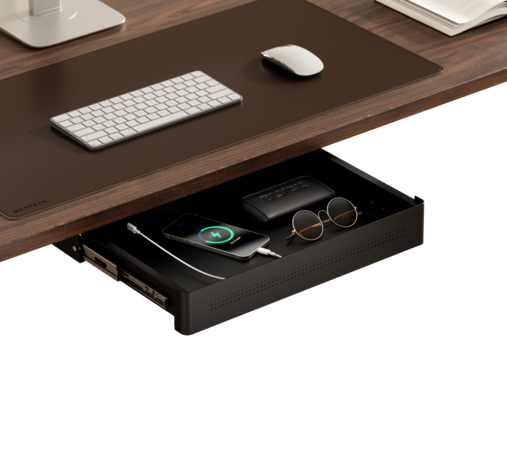 Under Desk Drawer Small with Charging Function | Pen drawer 40 x 26.6 cm