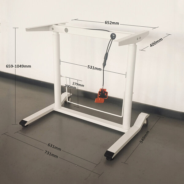 BouncyDesk | Ronde Poot | Klein Gasveer Zit-Sta Bureau 