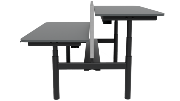 Linak Round Duo Bench | Double Sit-stand Desk