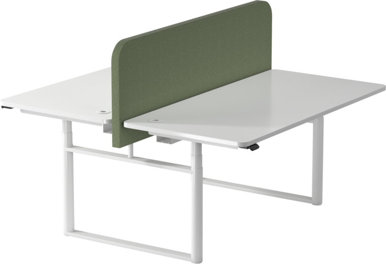 Linak Round Duo Bench | Dubbel zit-sta bureau 