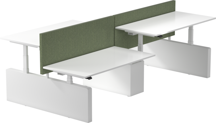 Linak Quattro Bench |  2 x dubbel zit-sta bureau 