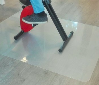 Vloermat doorzichtig | Bescherm je vloer | Mat onder je bureaustoel | Worktrainer.nl