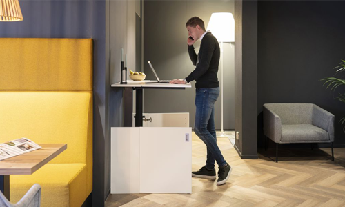 ingenieur voor de hand liggend Bibliografie HomeFit Inklapbaar elektrisch zit-sta bureau | Worktrainer.nl